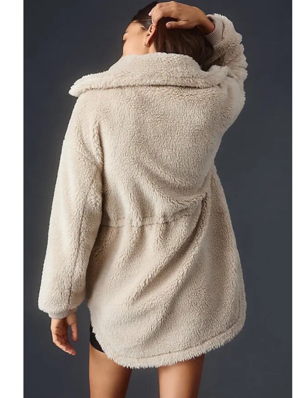 Varley Jamie Sherpa Jacket - Cream - Picture 3 of 10